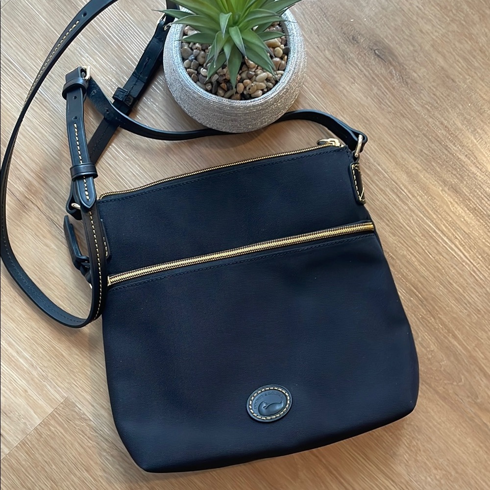Dooney & Bourke. Nylon/Leather trim Crossbody Bag